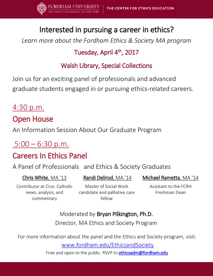 careers-in-ethics-panel-and-open-house-3-27-2017