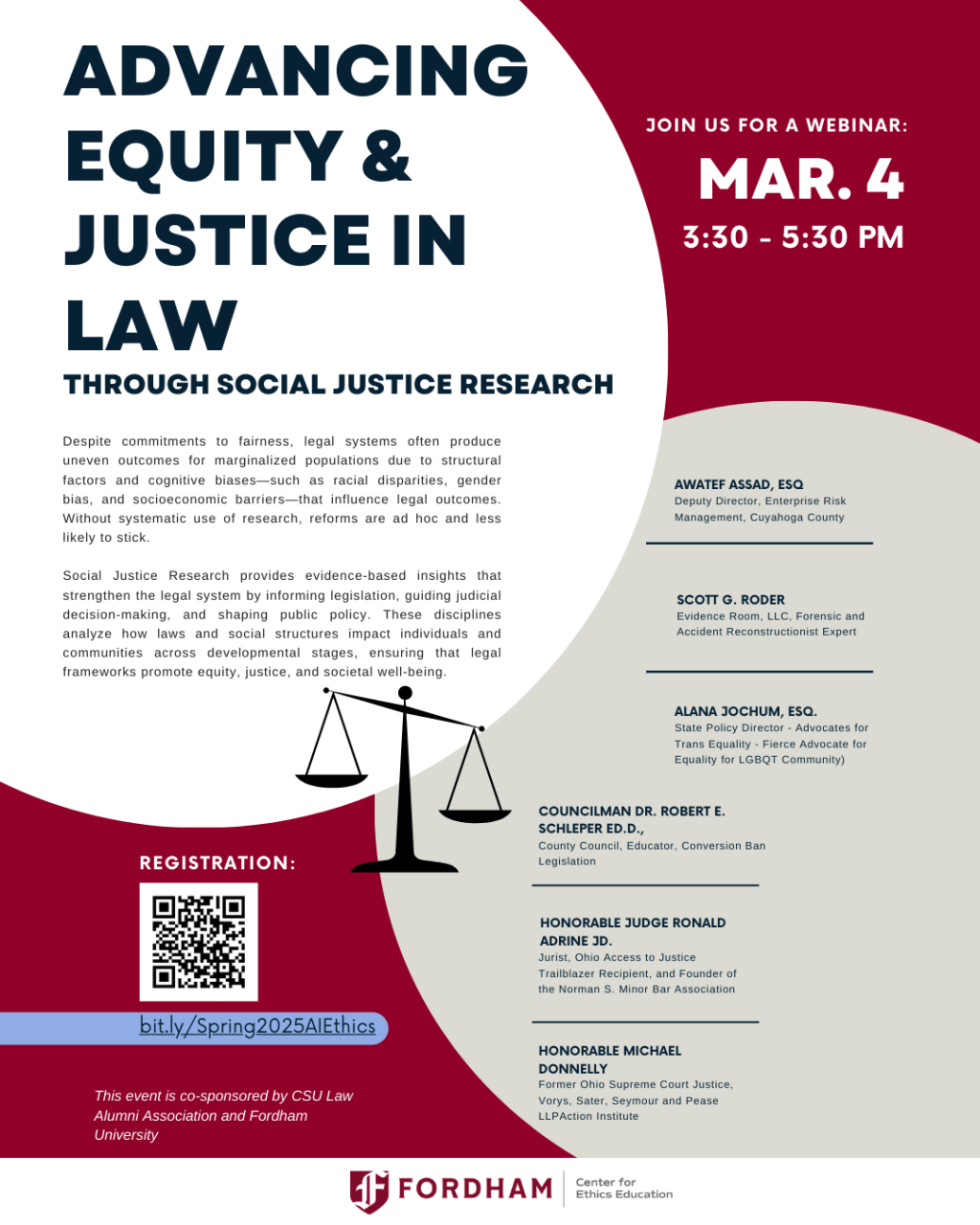 Mar. 4, 2026 |  Advancing Equity & Justice in Law Through Social Justice&nbsp;Reform